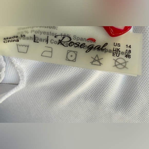 Rosegal Gingham & Houndstooth Swimsuit Size L (14) NWT - Picture 7 of 7